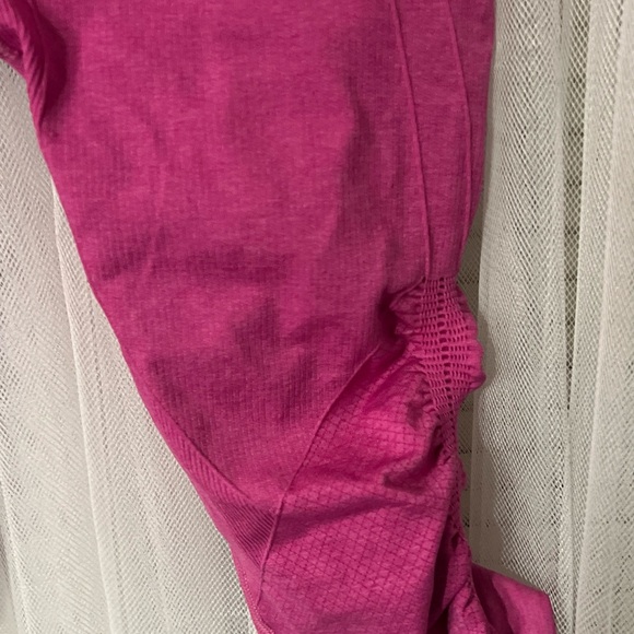 Lululemon The Flow Cinched Crop Leggings Pink Size S  EUC. S - Picture 4 of 8